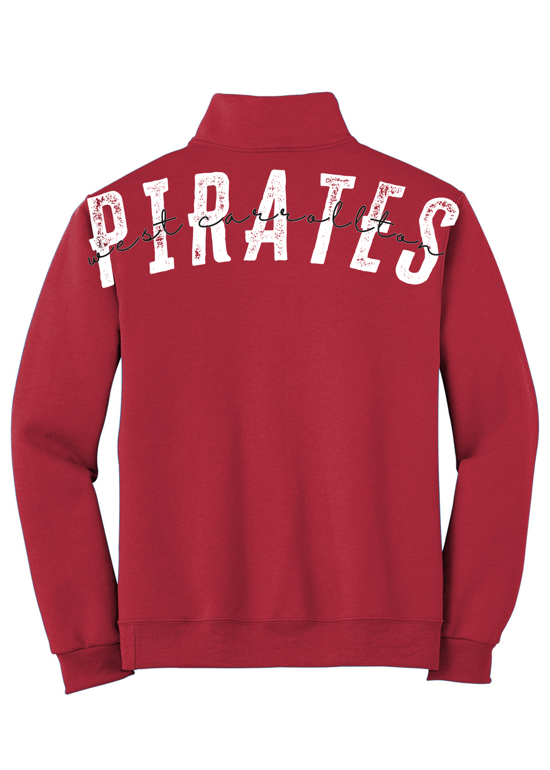 1/4 ZIP BIG BACK WITH CHEST PRINT - CUSTOM