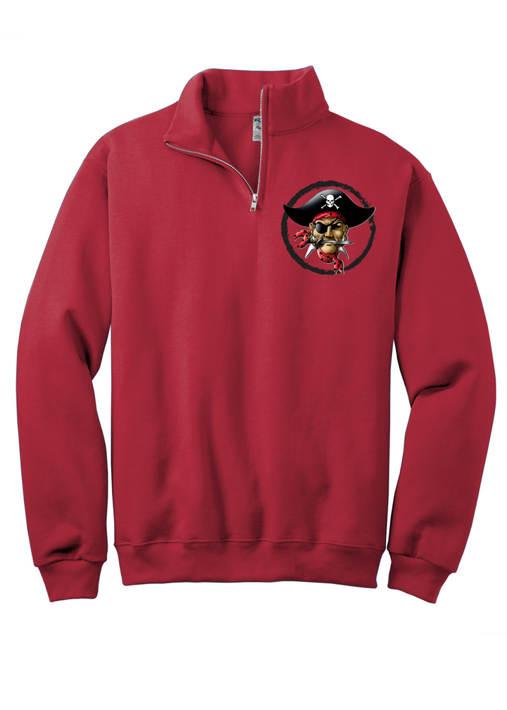 1/4 ZIP BIG BACK WITH CHEST PRINT - CUSTOM