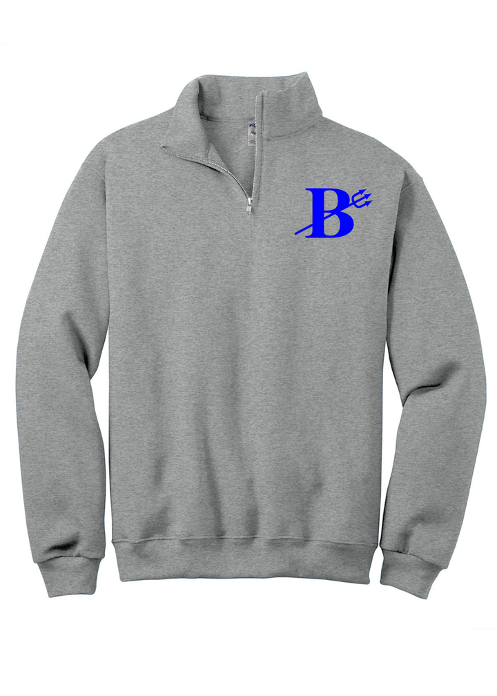 1/4 ZIP BIG BACK WITH CHEST PRINT - CUSTOM