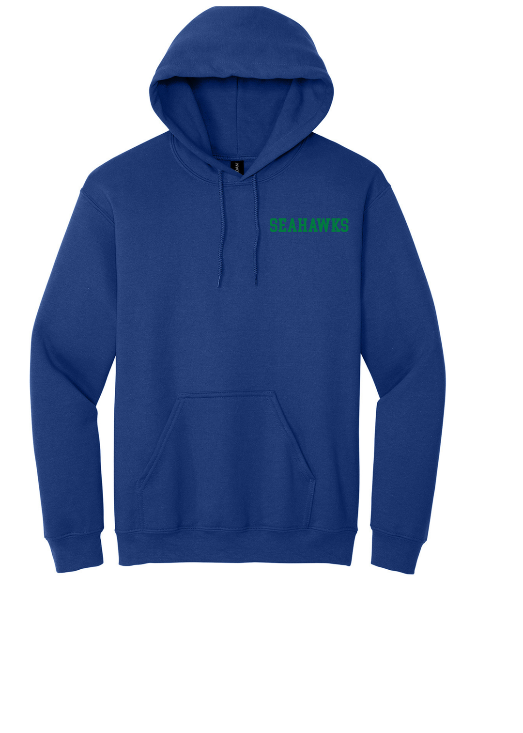 Athletic Shores Christian  Big Back with cursive Gildan Hoodie