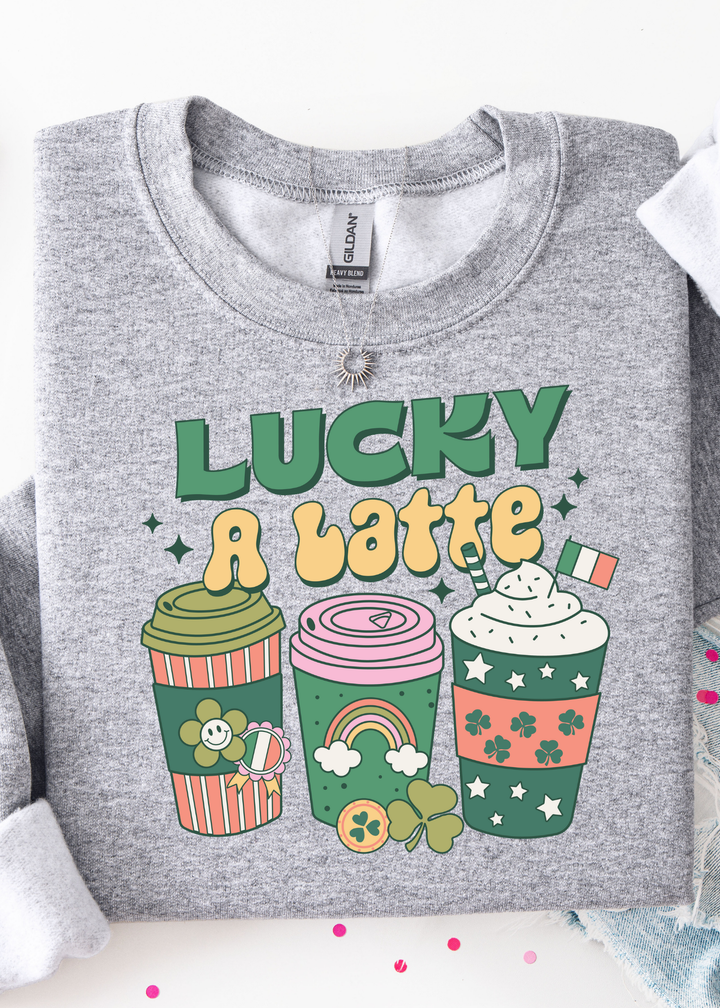 Lucky A Latte Graphic Tee or Sweatshirt