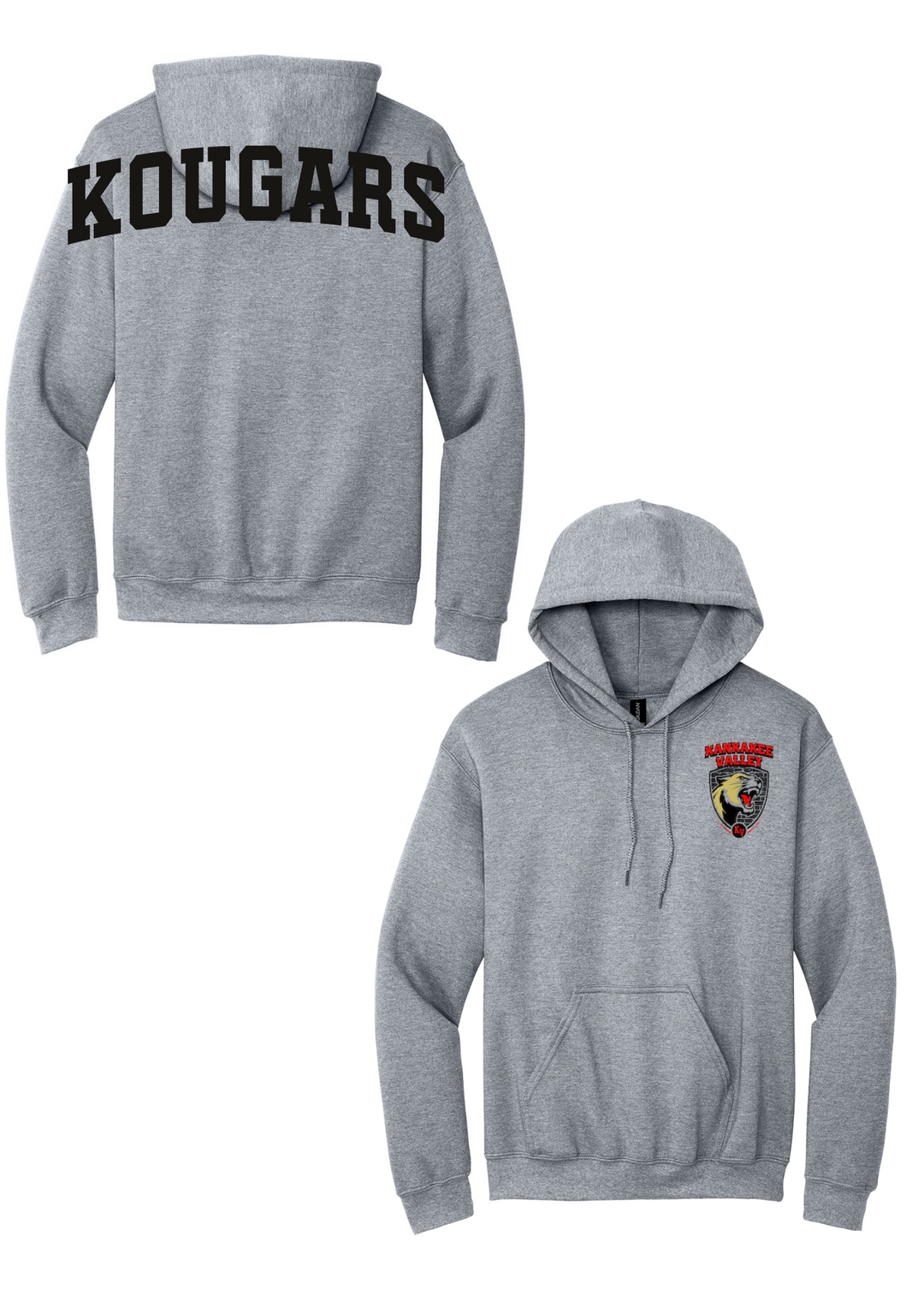 Kankakee Valley Kougars Big Back Gildan Hoodie