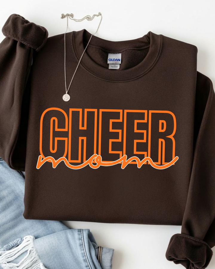 CUSTOM CHEER MOM SWEATSHIRT OR TEE