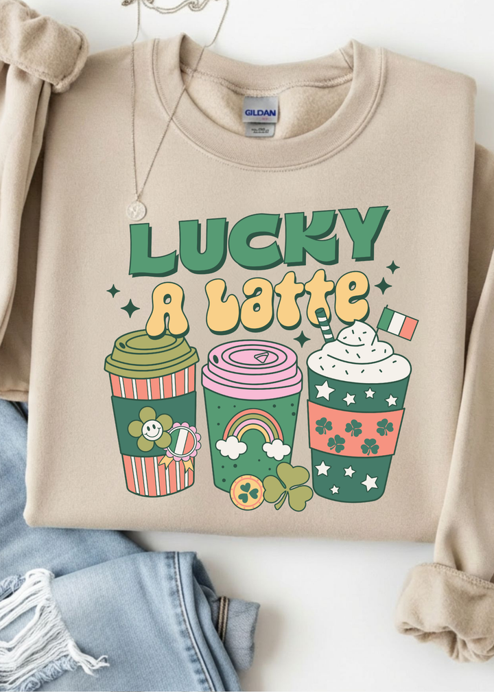 Lucky A Latte Graphic Tee or Sweatshirt