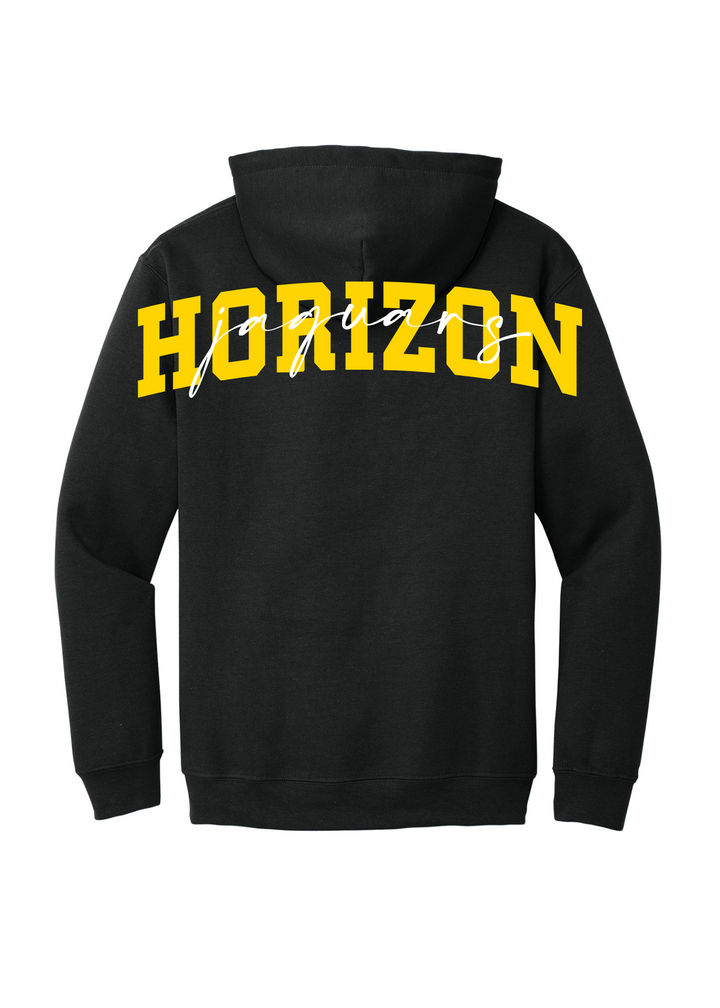 Horizon Jaguars Big Back with cursive Gildan Hoodie