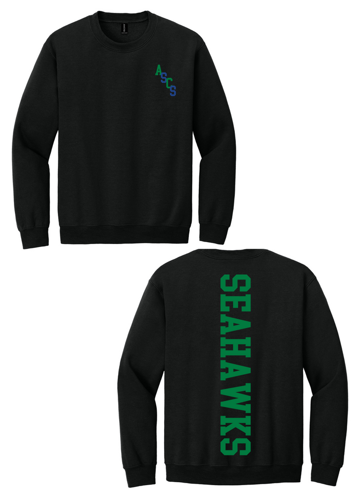 Atlantic Shores Christian Solid Center Back Crewneck