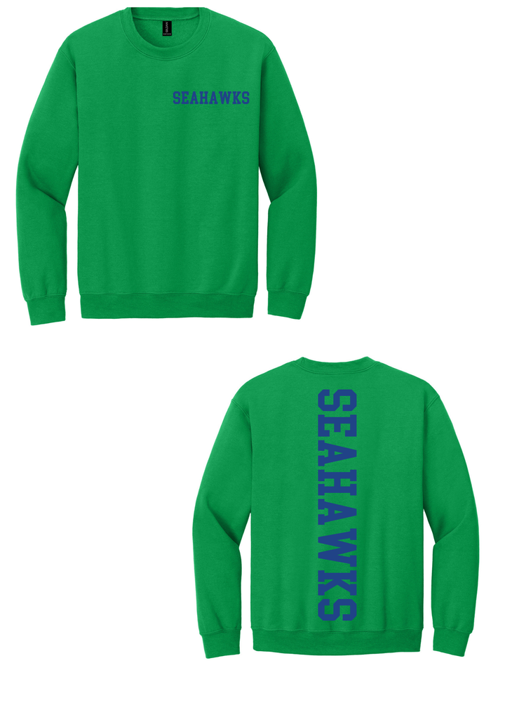 Atlantic Shores Christian Solid Center Back Crewneck