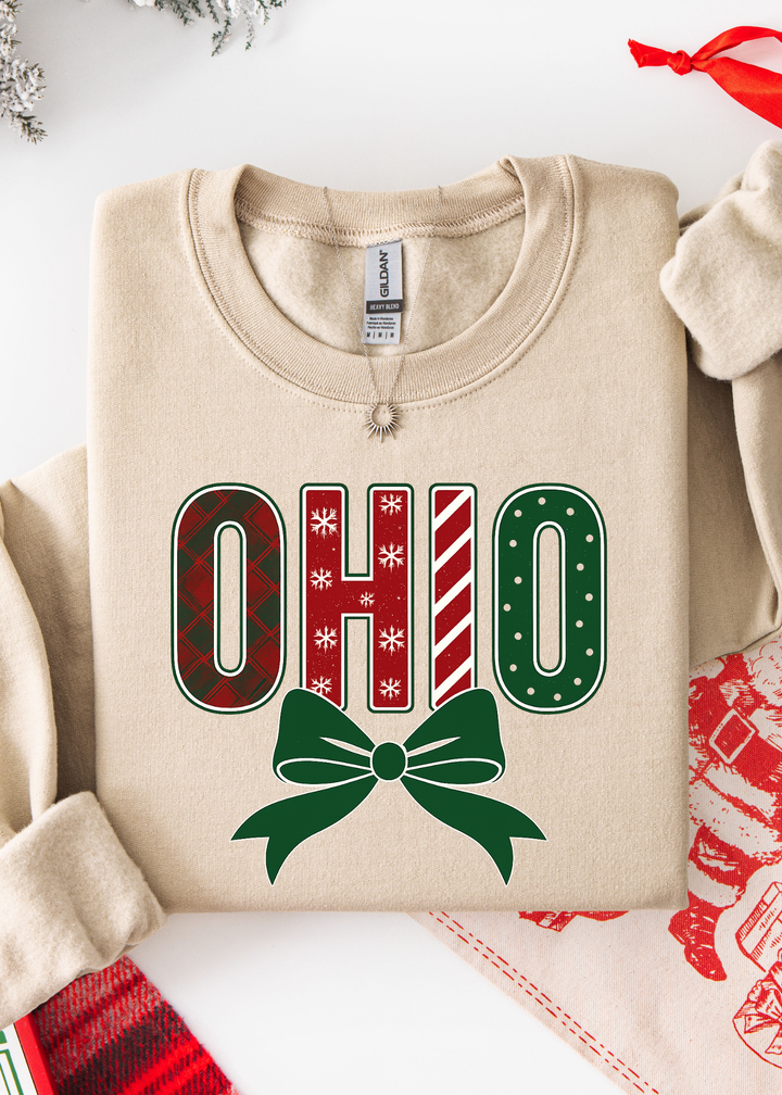 CHRISTMAS OHIO GRAPHIC TEE OR SWEATSHIRT