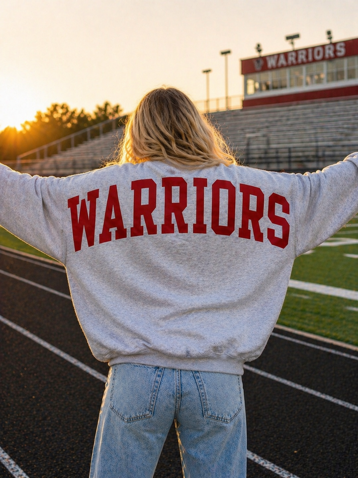SOLID CUSTOM BIG BACK SWEATSHIRT