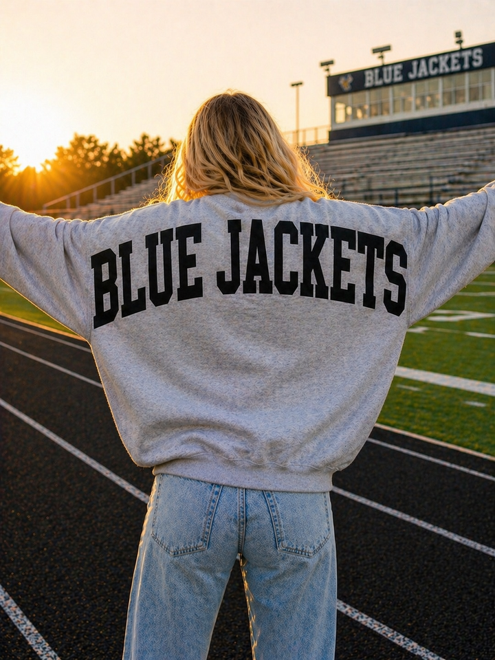 SOLID CUSTOM BIG BACK SWEATSHIRT