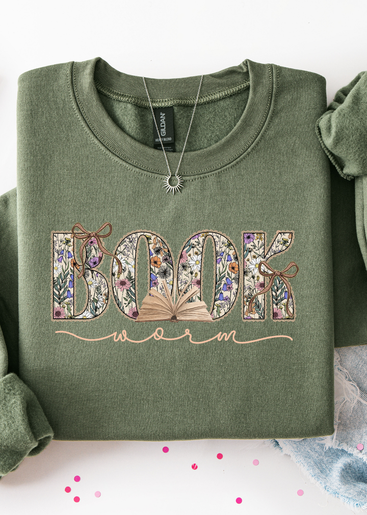 Boho Wildflower Book Graphic Tee or Sweatshirt