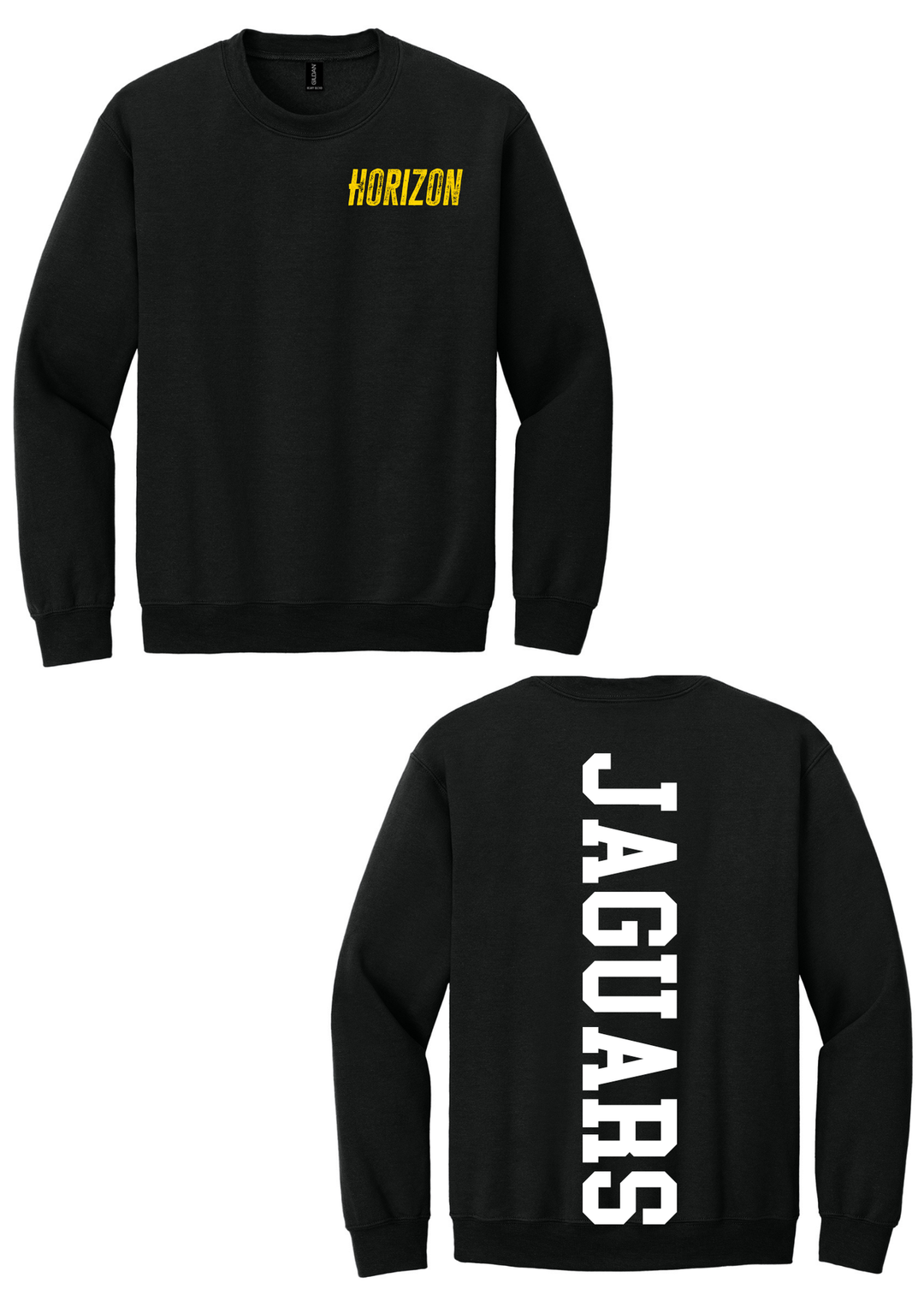 Horizon Jaguars Solid Center Back Crewneck with horizon