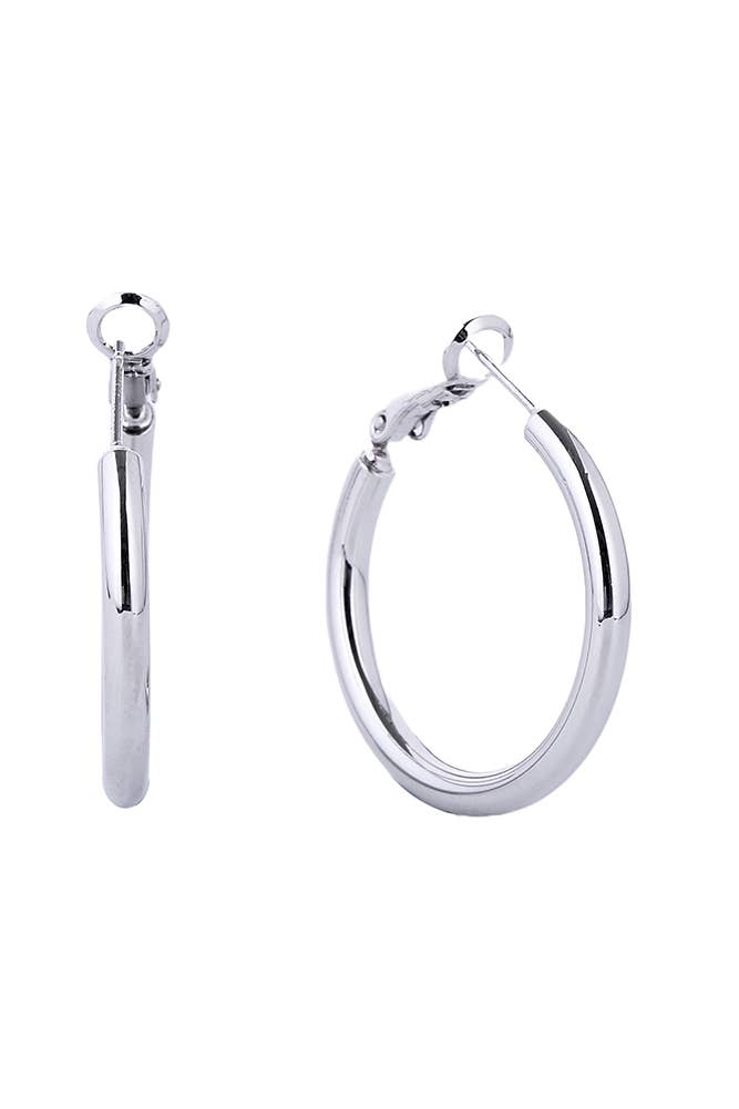 14K Gold Dipped Omega Closure Hoop: Gold / 4cm