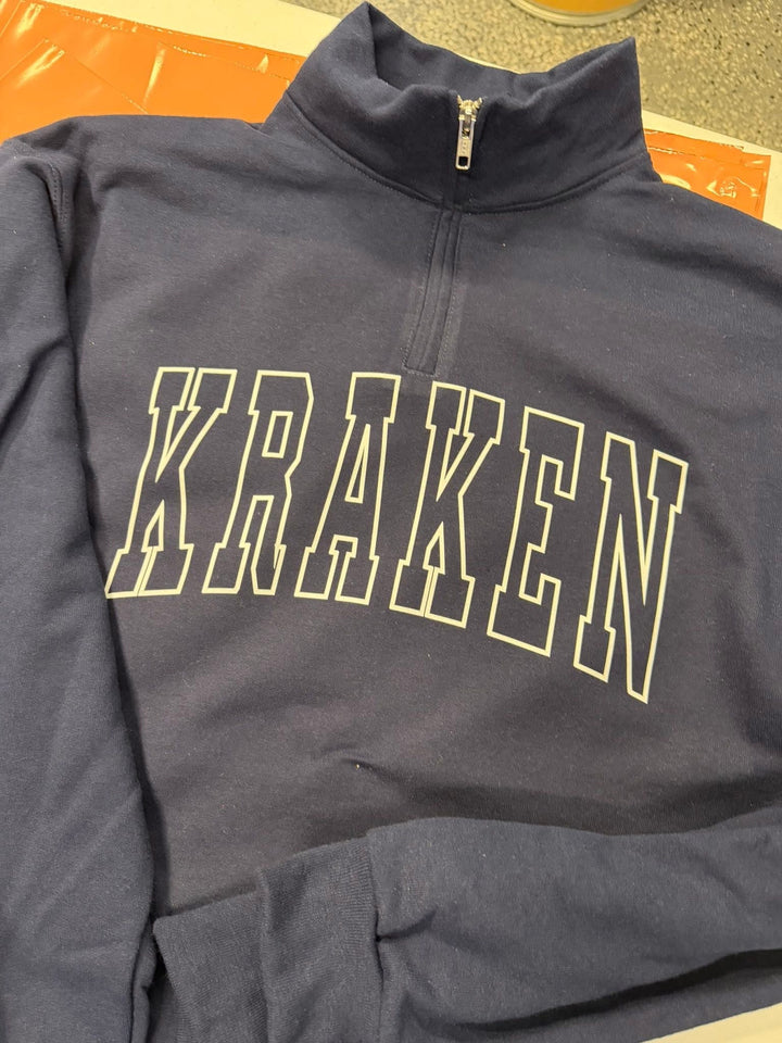 CUSTOM 1/4 ZIP HOLLOW CHEST PRINT