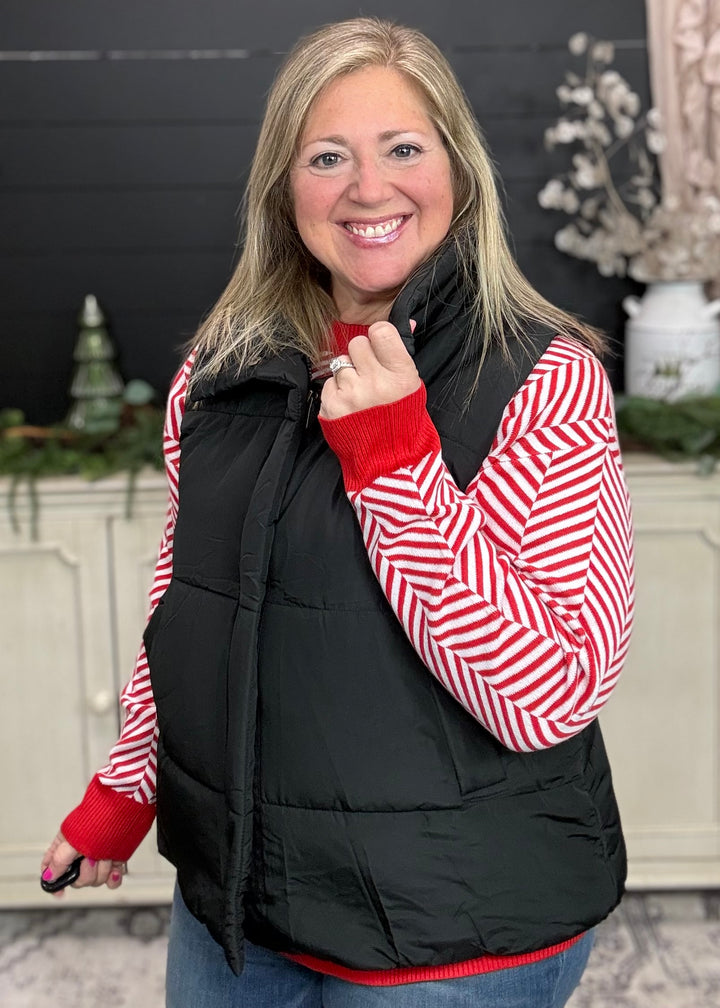 Candy Cane Cozy Sweater