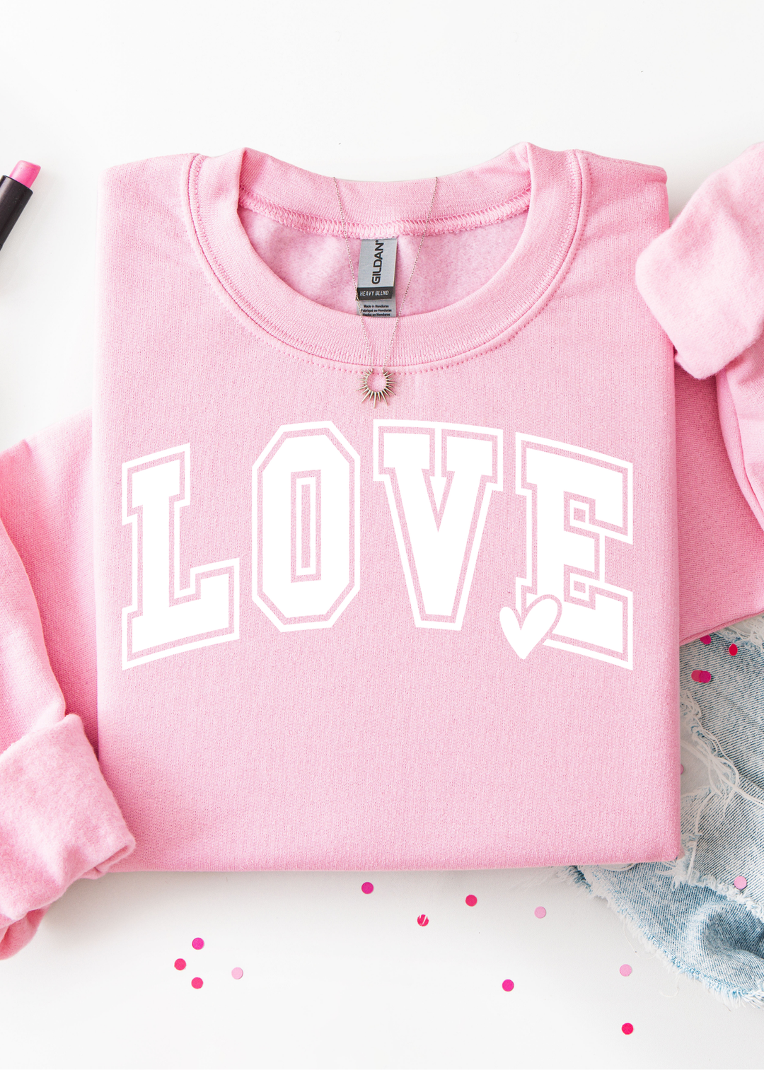 Varsity Love Graphic Tee or Sweatshirt