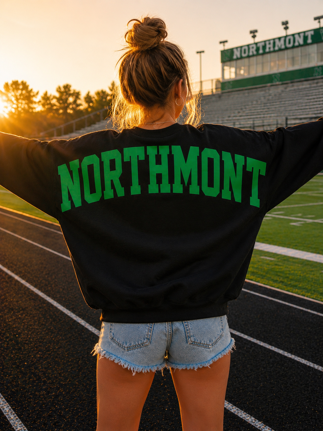 SOLID CUSTOM BIG BACK SWEATSHIRT