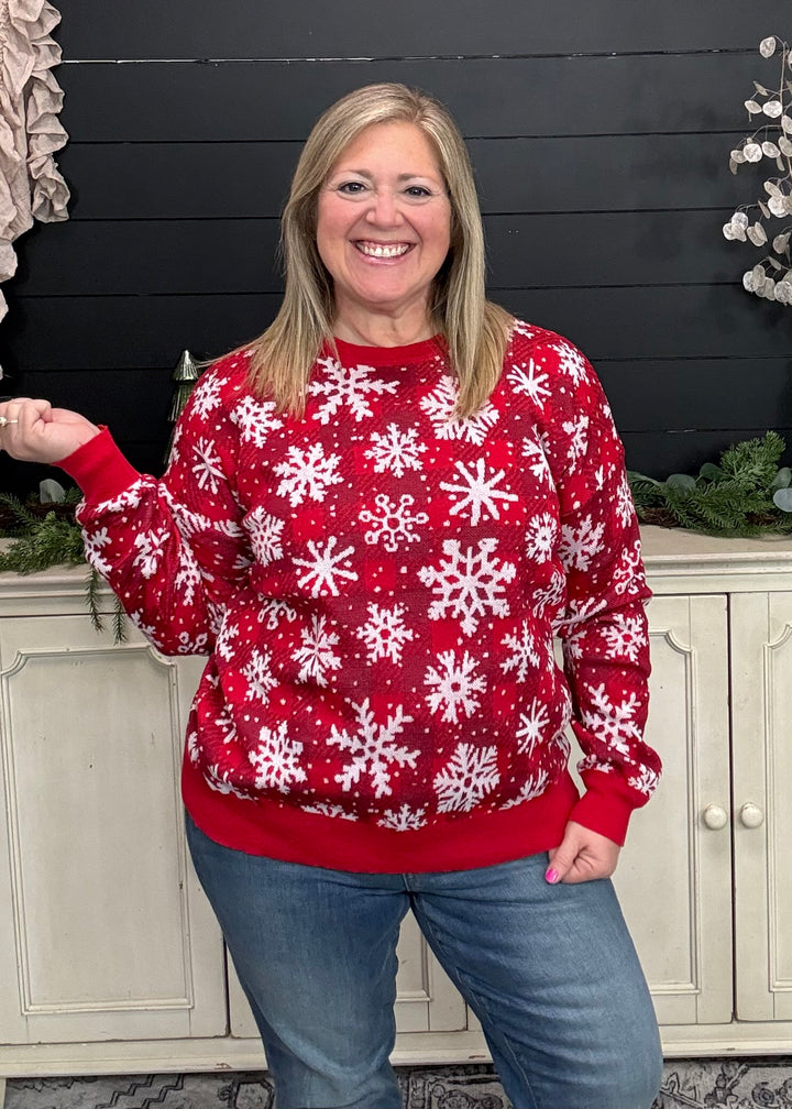 Red - Let It Snow Sweater