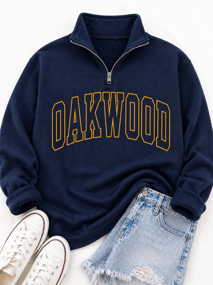 CUSTOM 1/4 ZIP HOLLOW CHEST PRINT