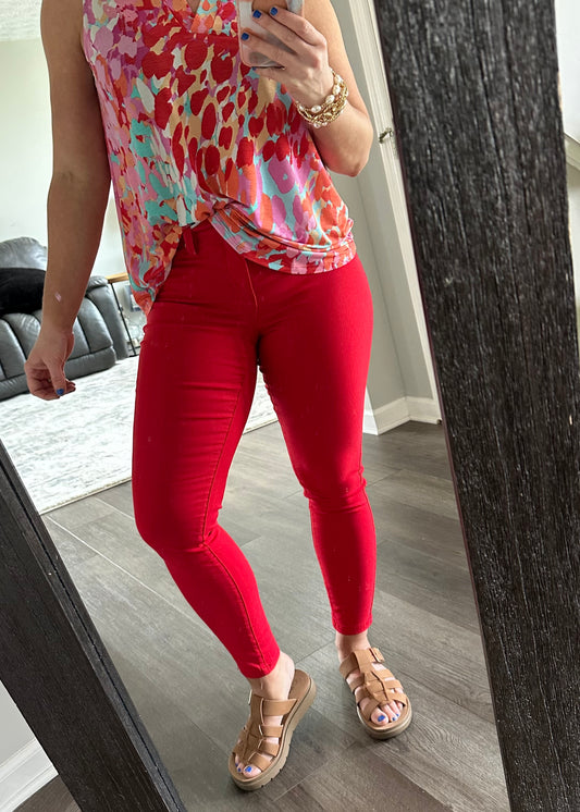 Red - YMI Hyper-Stretch Skinny Denim