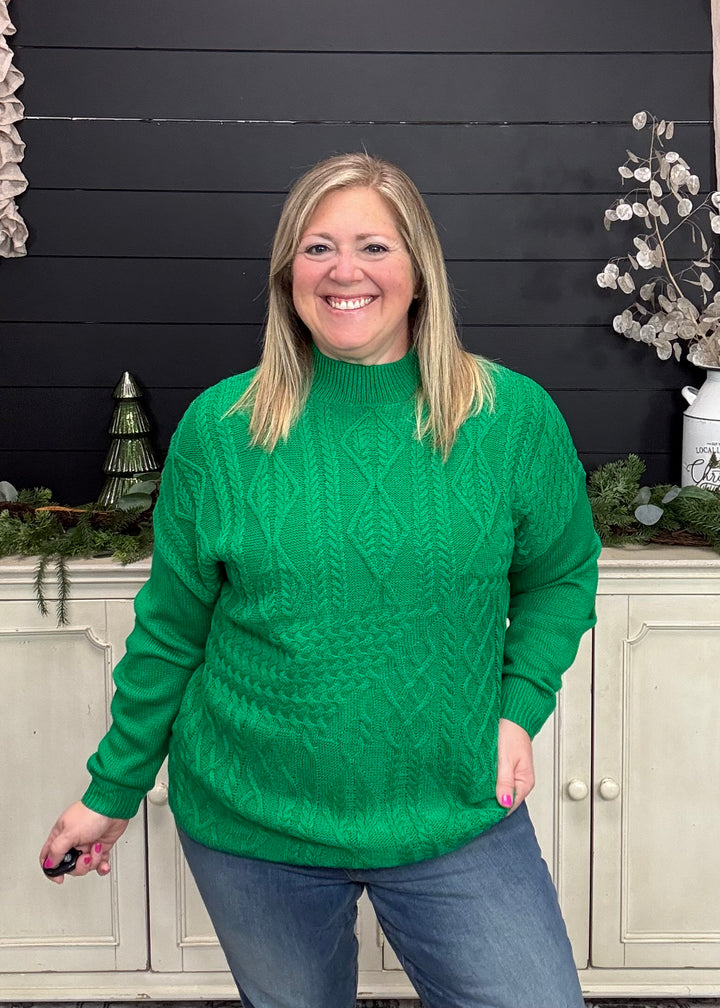 Winter Spruce Knit Sweater