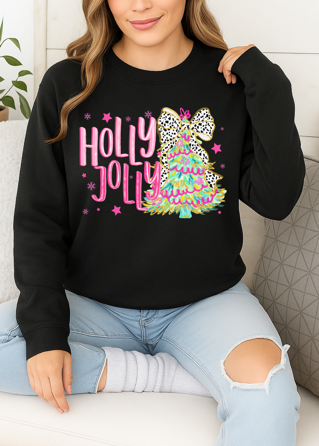 💫 BEST SELLER 💫 HOLLY JOLLY TEE OR SWEATSHIRT