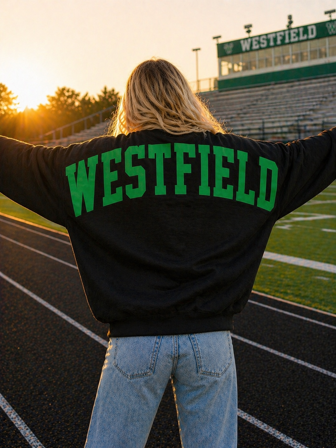 SOLID CUSTOM BIG BACK SWEATSHIRT