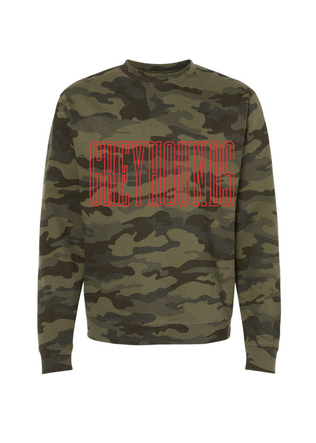 Dixie Greyhounds Camo Crewneck