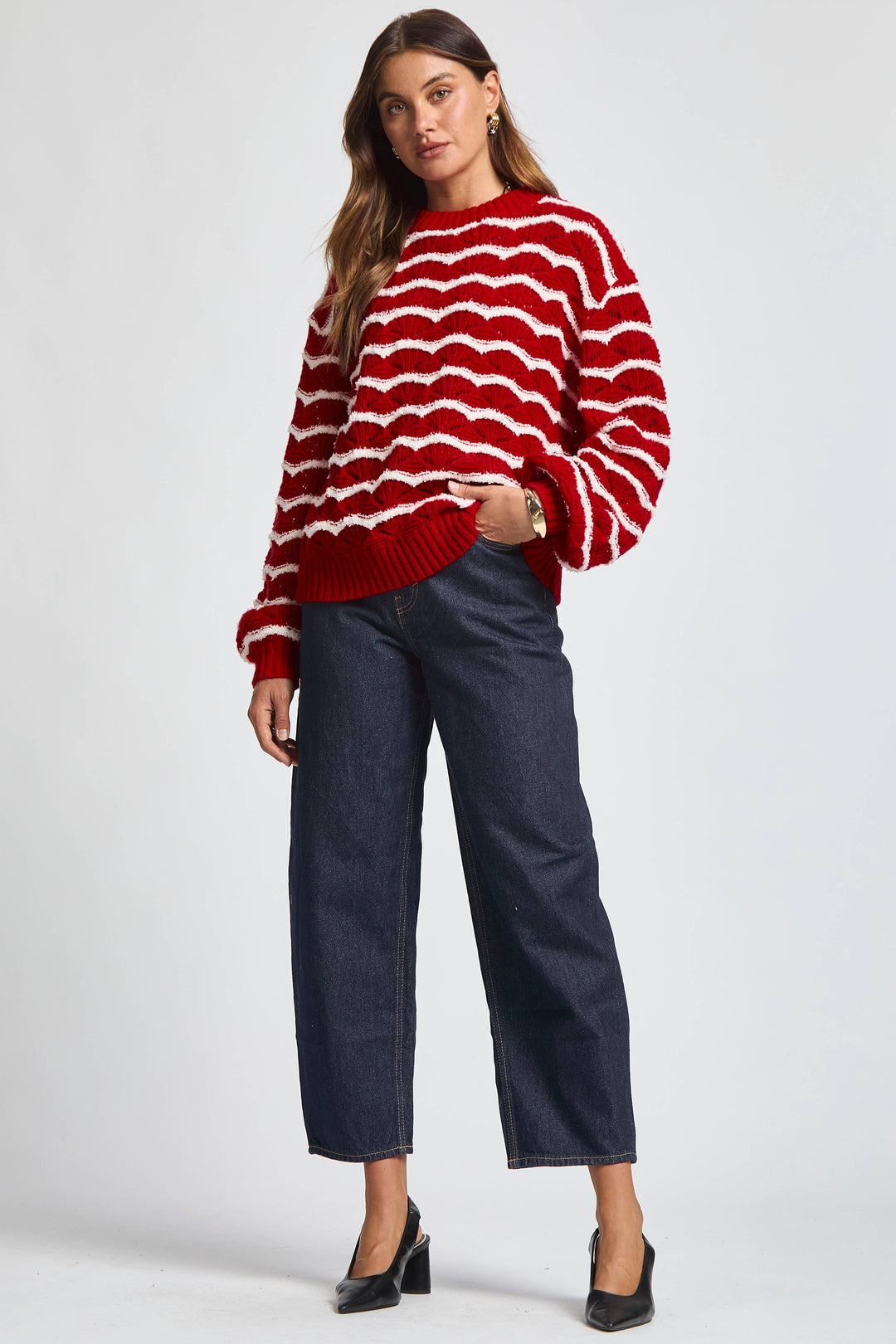 Peppermint Stripes Sweater