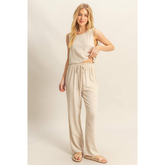 Linen Pants: OATMEAL