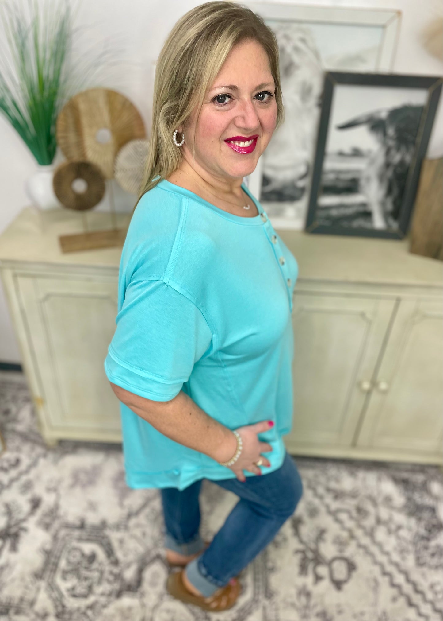 Aqua - Beachside Breeze Top