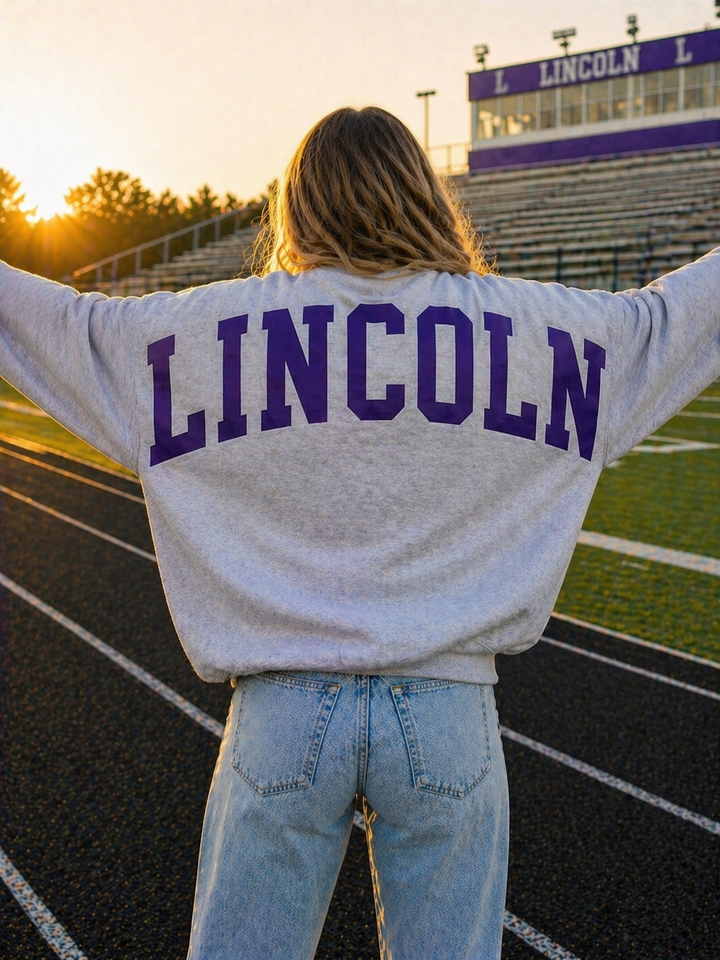 SOLID CUSTOM BIG BACK SWEATSHIRT