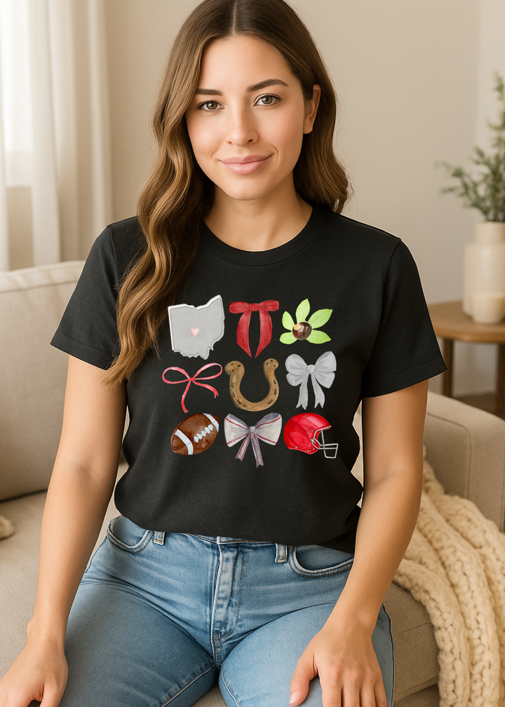 OHIO GRAPHIC TEE AND SWEATSHIRT