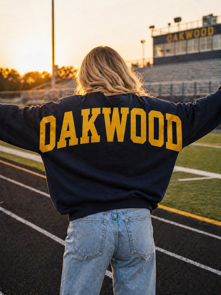 SOLID CUSTOM BIG BACK SWEATSHIRT