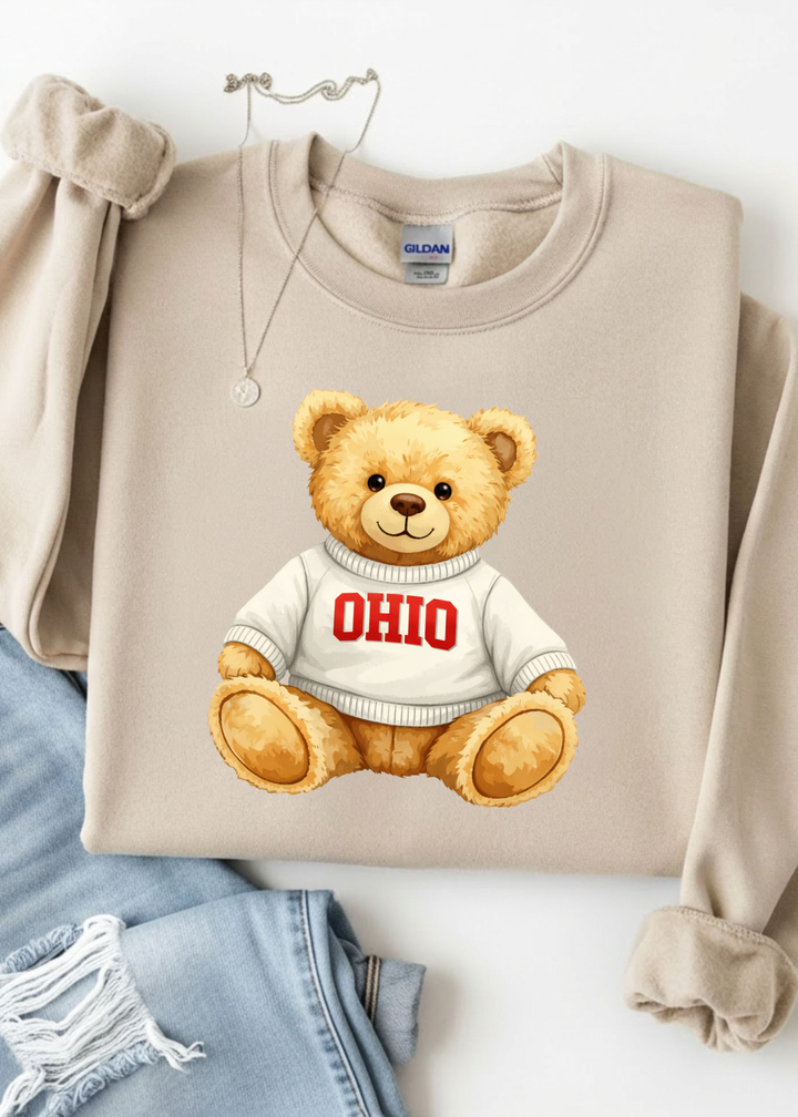 Ohio Bear Graphic Tee or Sweatshirt