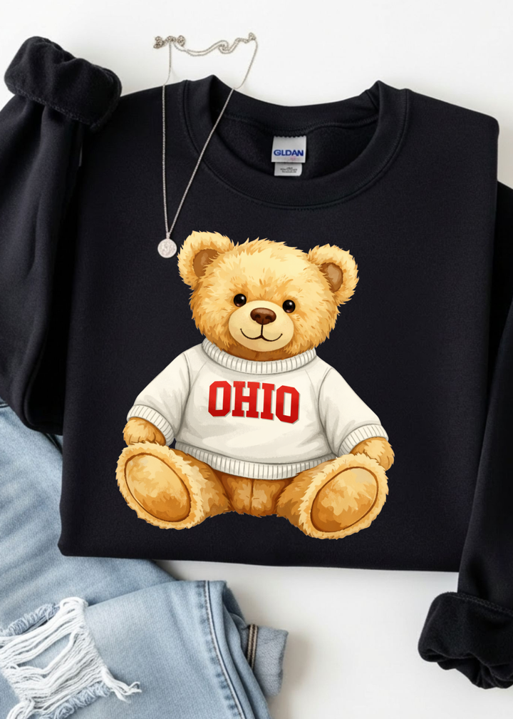 Ohio Bear Graphic Tee or Sweatshirt