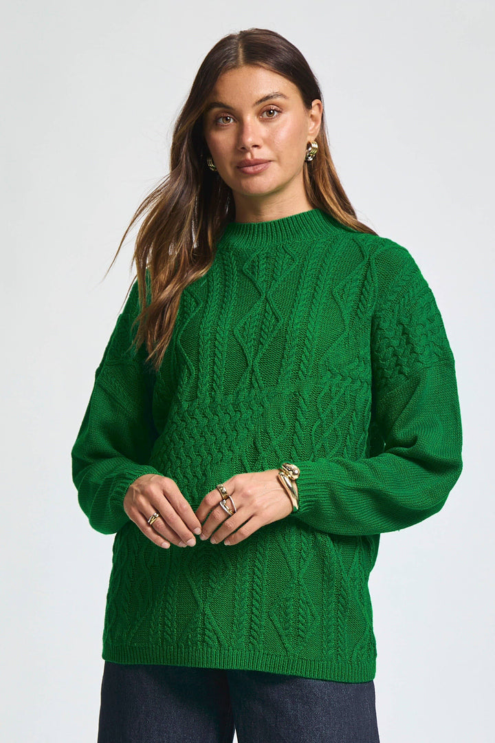 Winter Spruce Knit Sweater