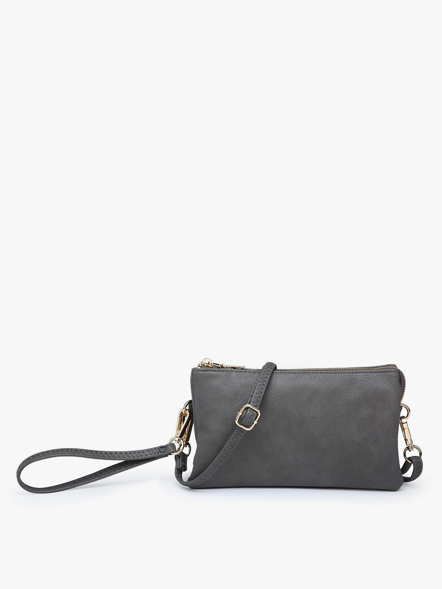 M013 Riley Monogrammable 3 Compartment Crossbody/Wristlet: Jam
