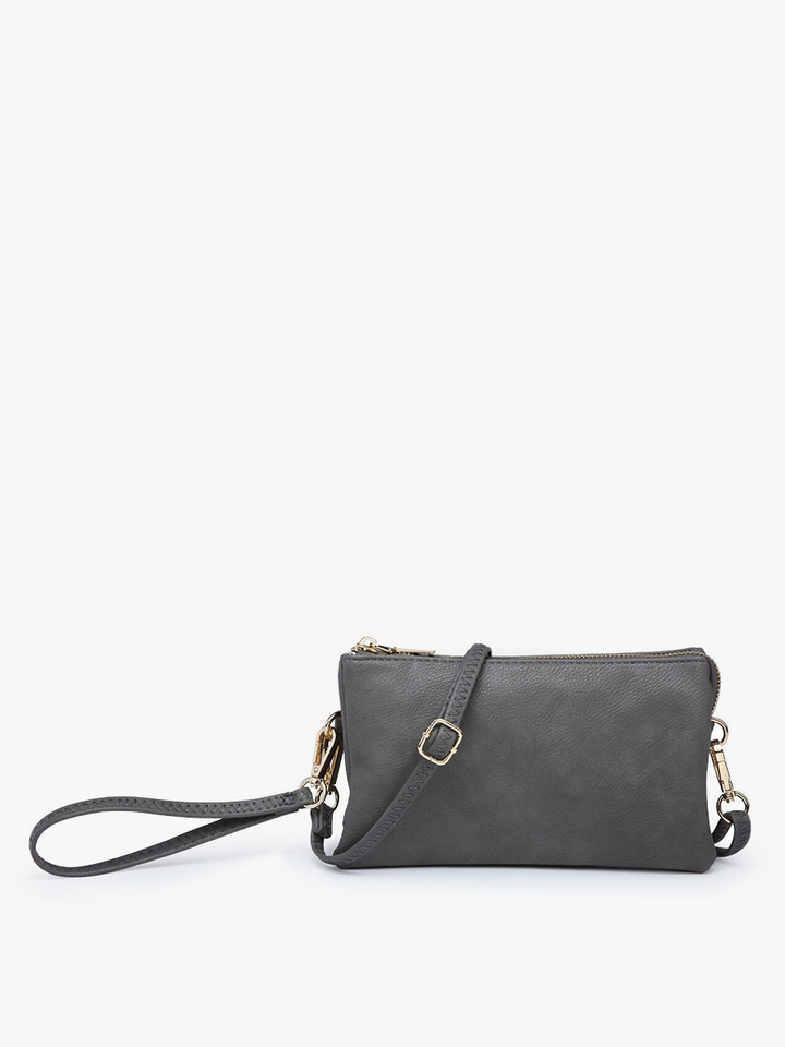 M013 Riley Monogrammable 3 Compartment Crossbody/Wristlet: Jam