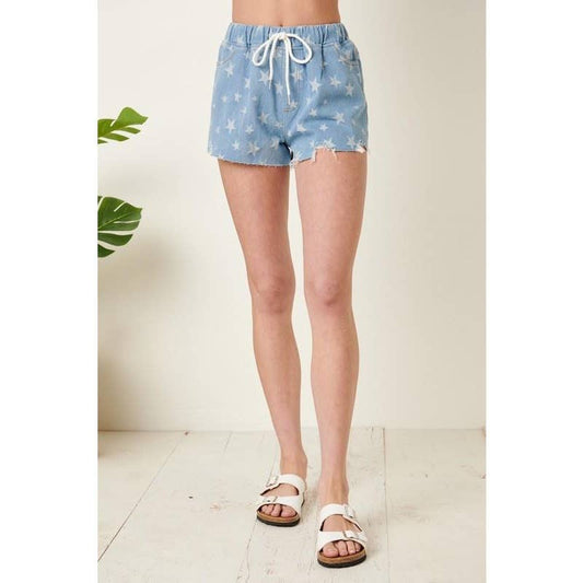 STAR DENIM SHORTS