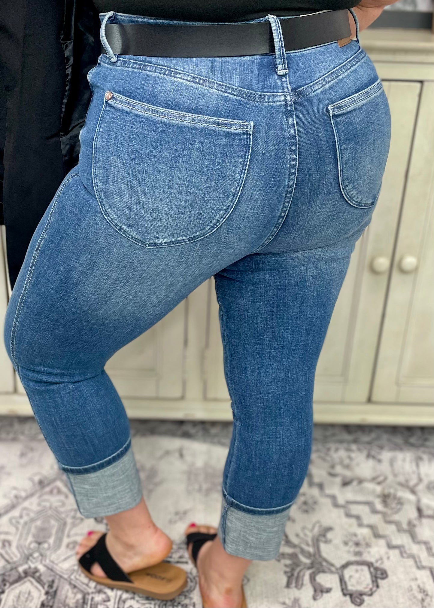 PREORDER- Judy Blue 78114 - Tummy Control Cuff Capri