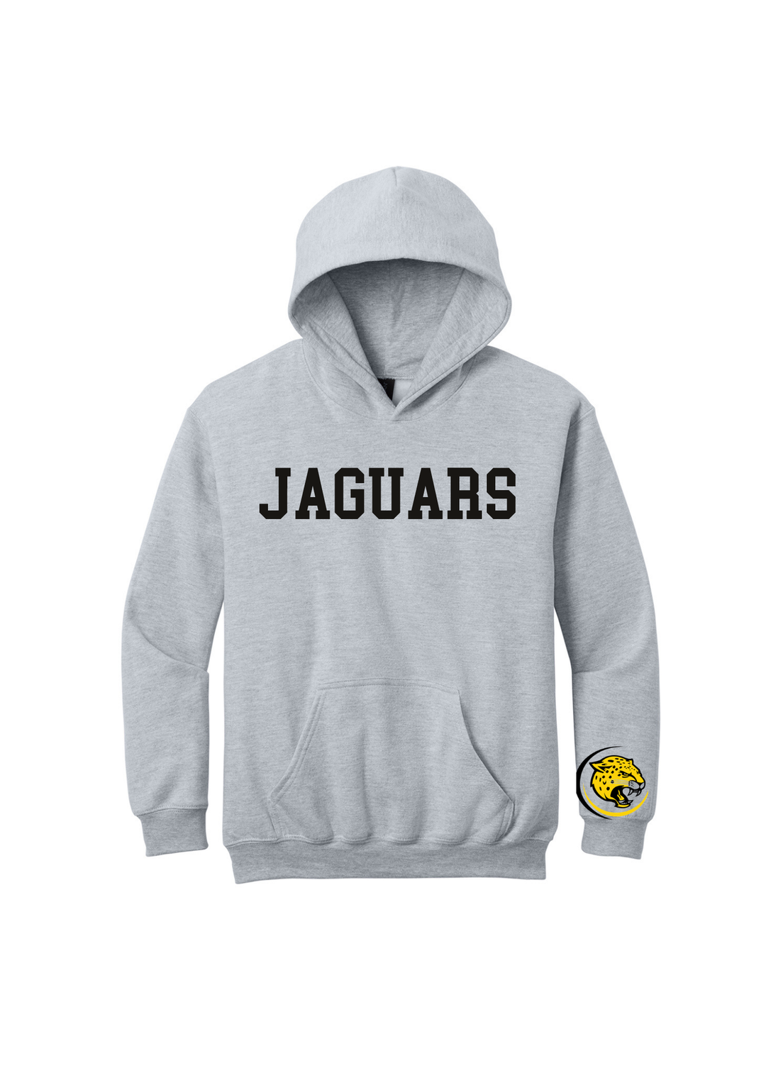 YOUTH "Jaguars" with sleeve print Gildan Heavy Blend Hoodie