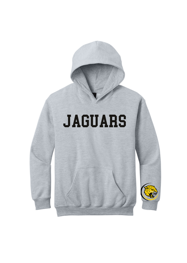 YOUTH "Jaguars" with sleeve print Gildan Heavy Blend Hoodie