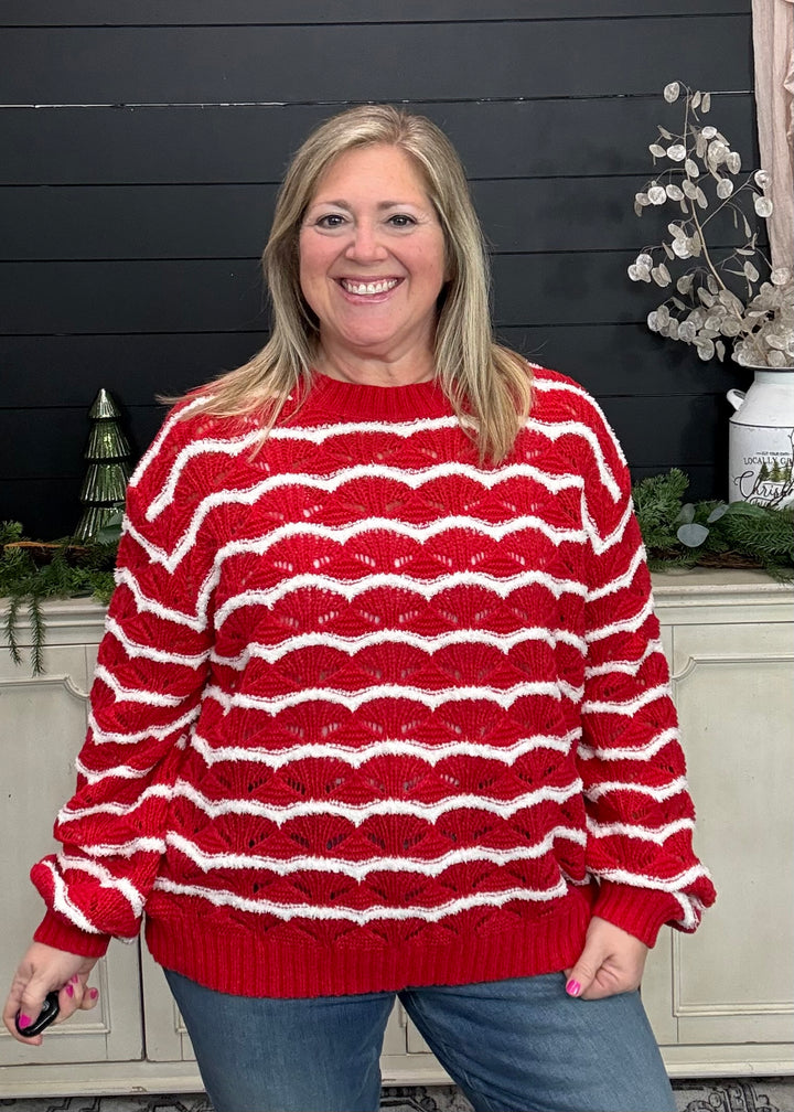 Peppermint Stripes Sweater