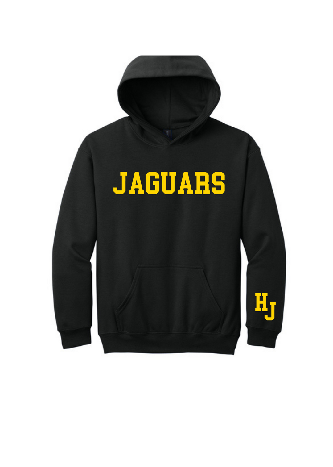 YOUTH "Jaguars" with sleeve print Gildan Heavy Blend Hoodie