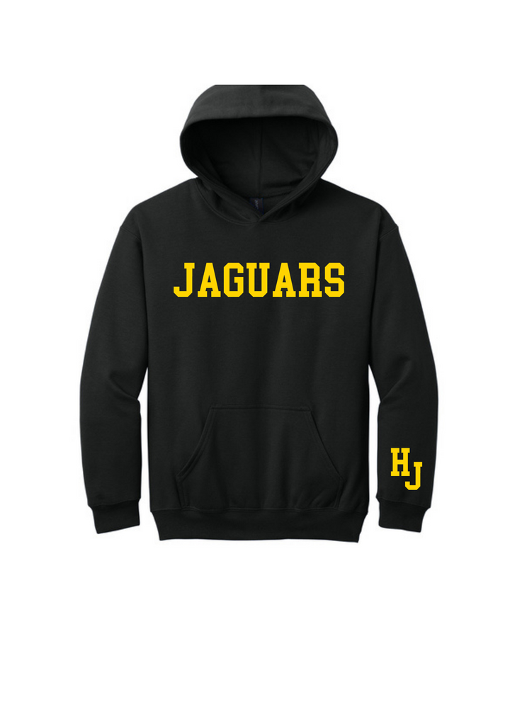 YOUTH "Jaguars" with sleeve print Gildan Heavy Blend Hoodie