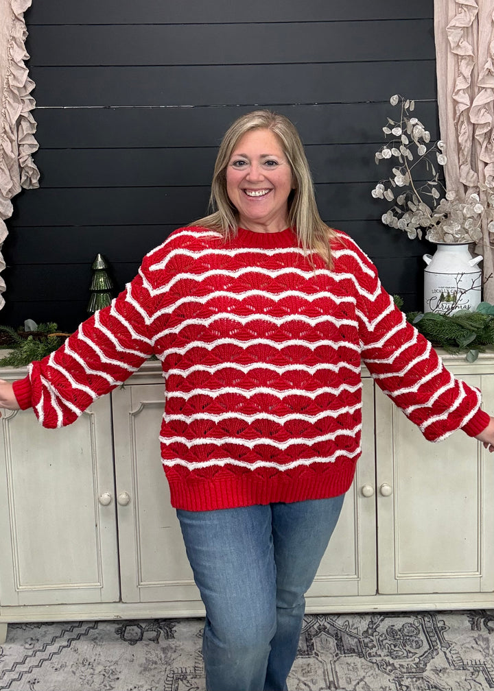 Peppermint Stripes Sweater