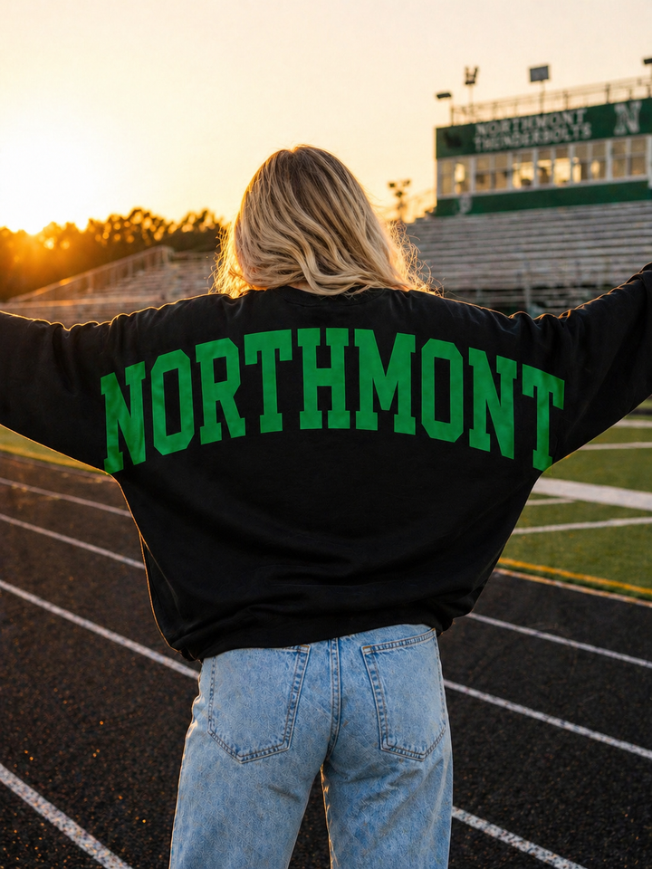 SOLID CUSTOM BIG BACK SWEATSHIRT