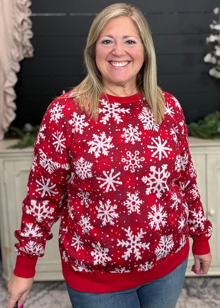 Red - Let It Snow Sweater