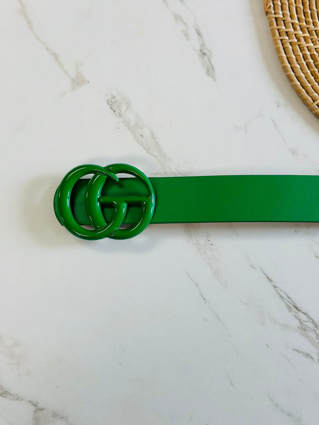 Double G Monochrome Belt - Kelly Green